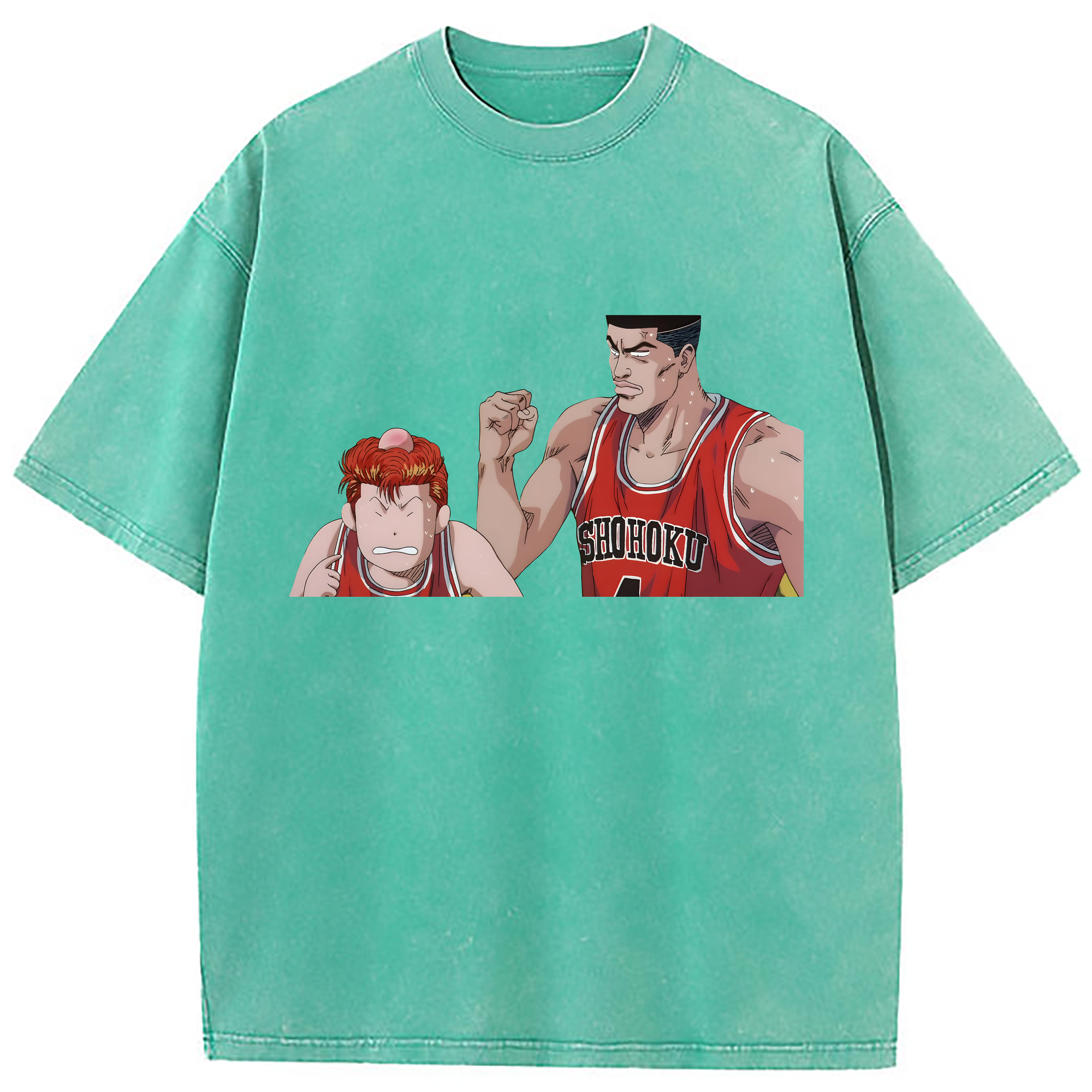 （画像用） SLAM DUNK／スラムダンク 綿100% ヴィンテージ風 半袖Tシャツ（フロントプリント）